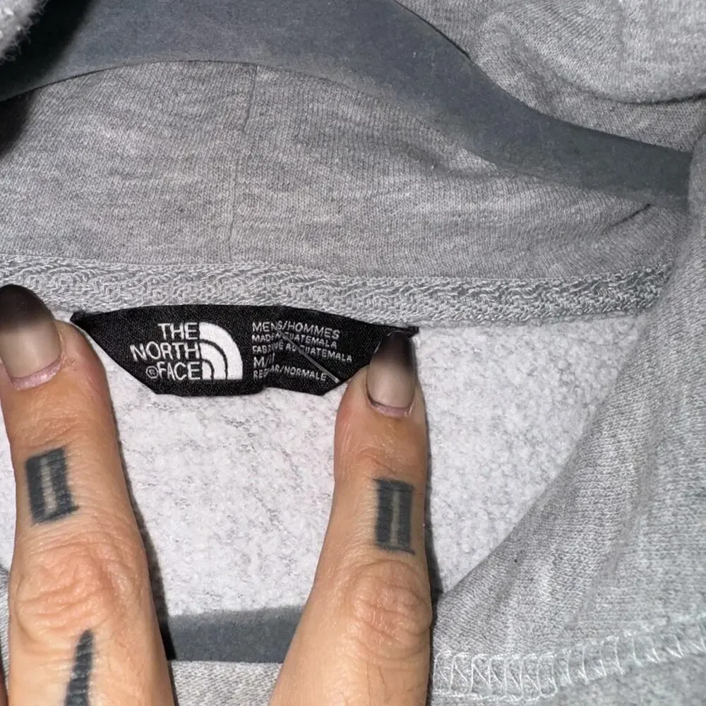 The North Face logo front hooded sweatshirt size medium